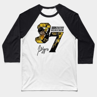 Patrice Bergeron Boston Offset Baseball T-Shirt